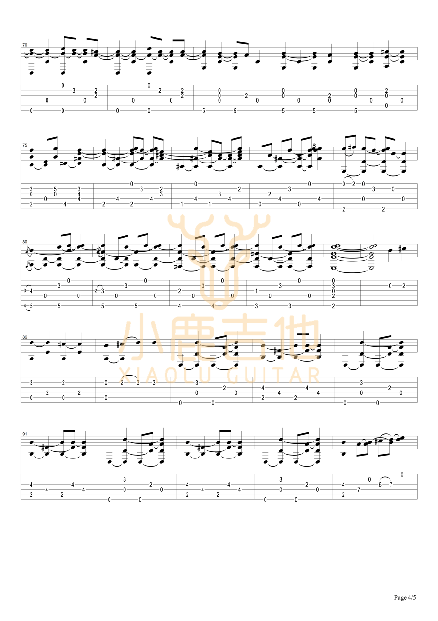 Tommy Emmanuel Halfway Home吉他谱 指弹六线谱