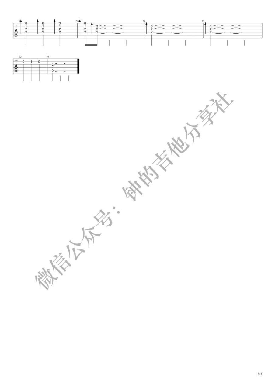 加勒比海盗 He's a Pirate吉他谱 指弹六线谱