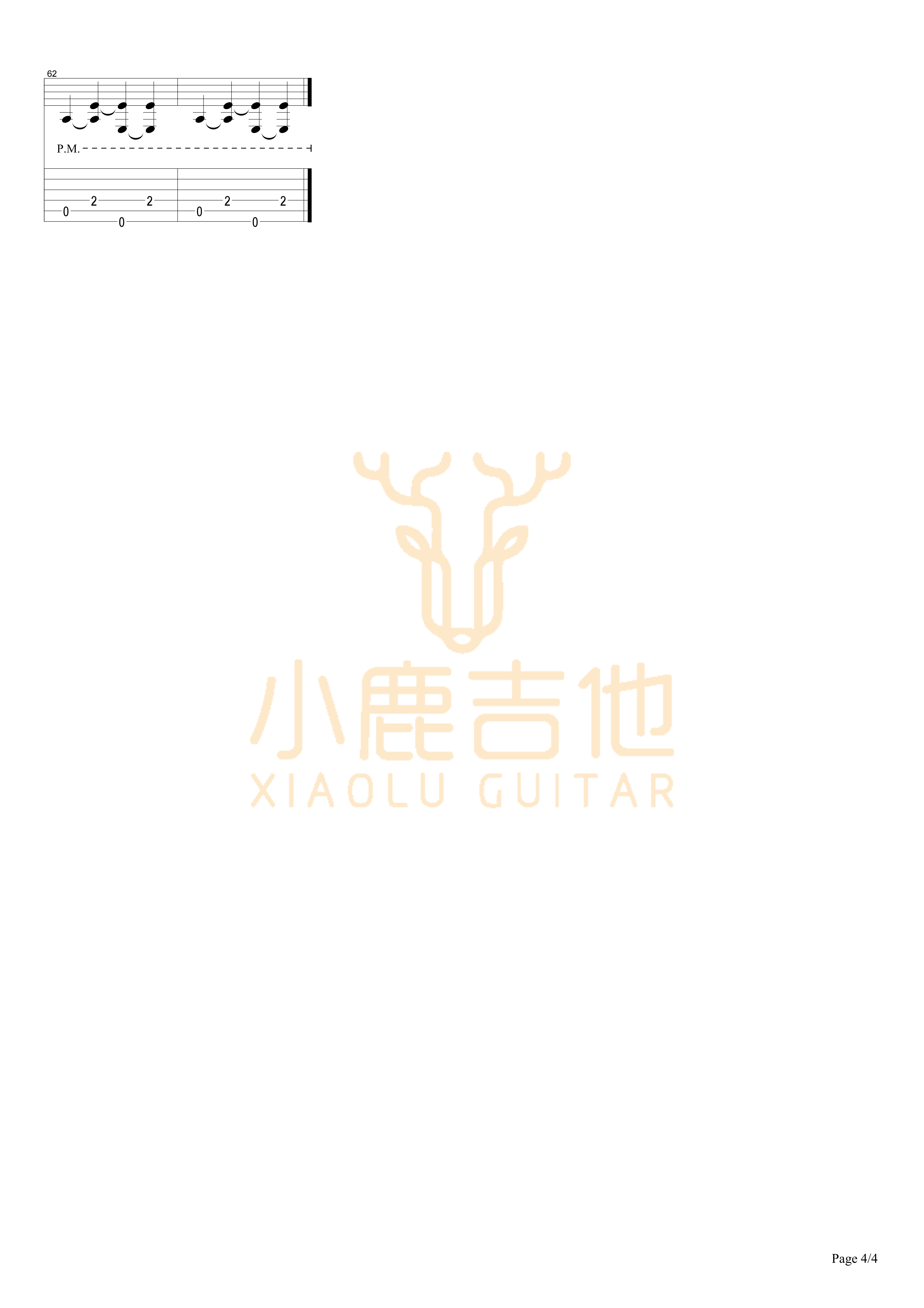Tommy Emmanuel House Of The Rising Sun-fragment吉他谱 指弹六线谱