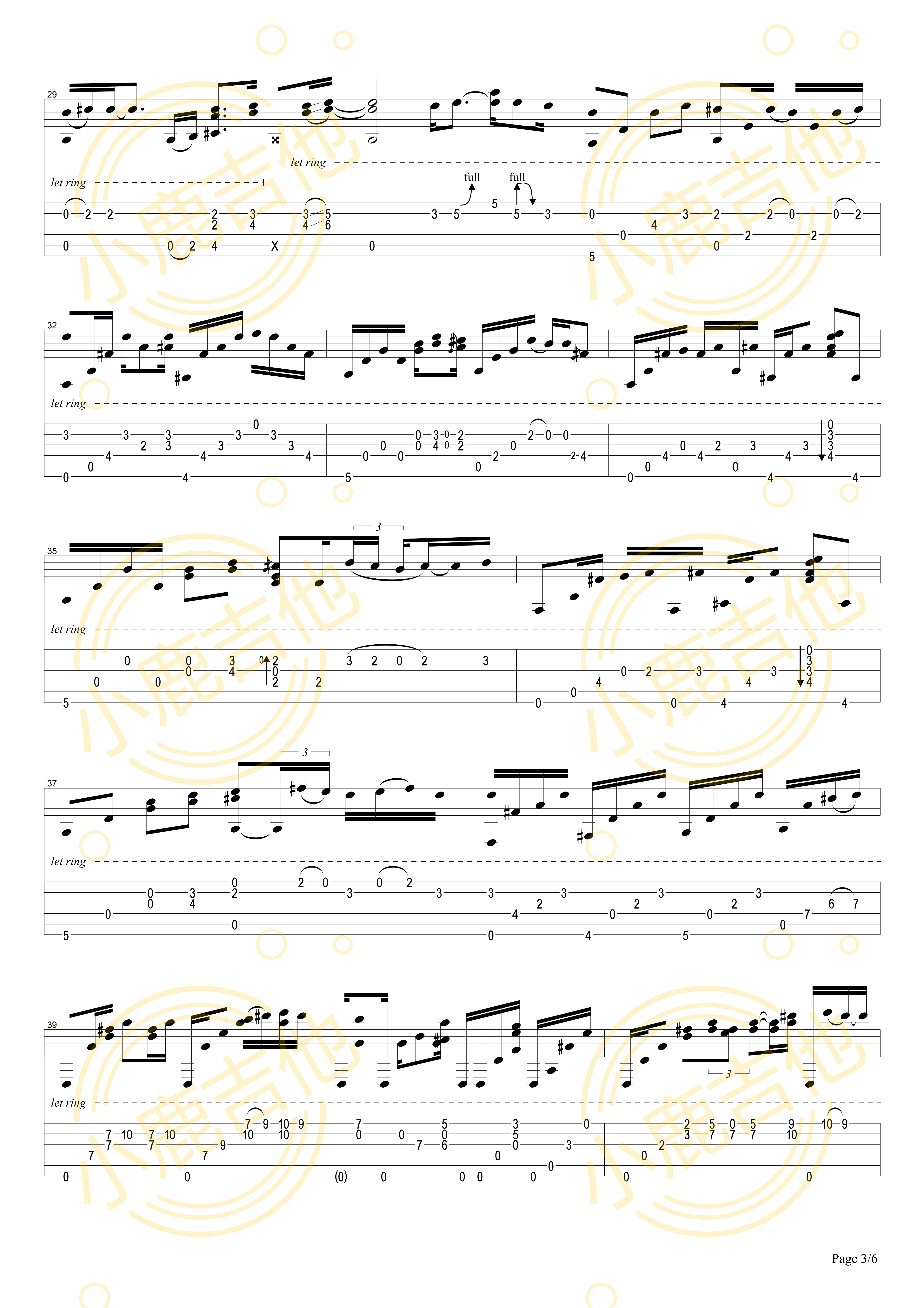 Tommy Emmanuel Imagine吉他谱 指弹六线谱