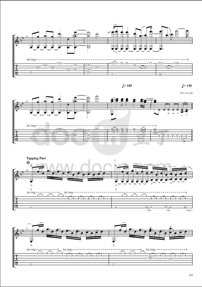 Tobias Rauscher Memories吉他谱 指弹六线谱