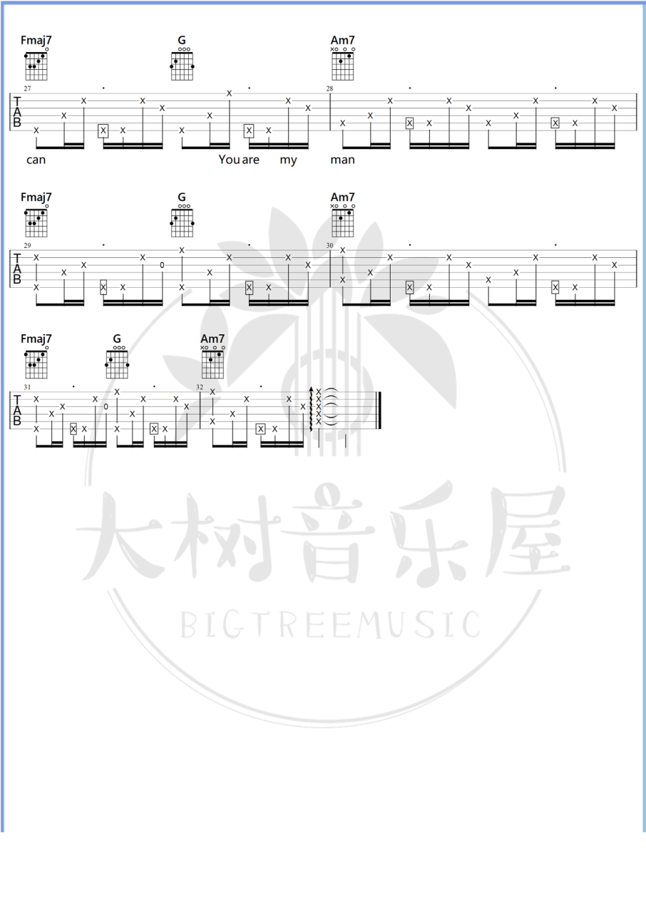 卫兰 My Cookie Can吉他谱C调 弹唱六线谱