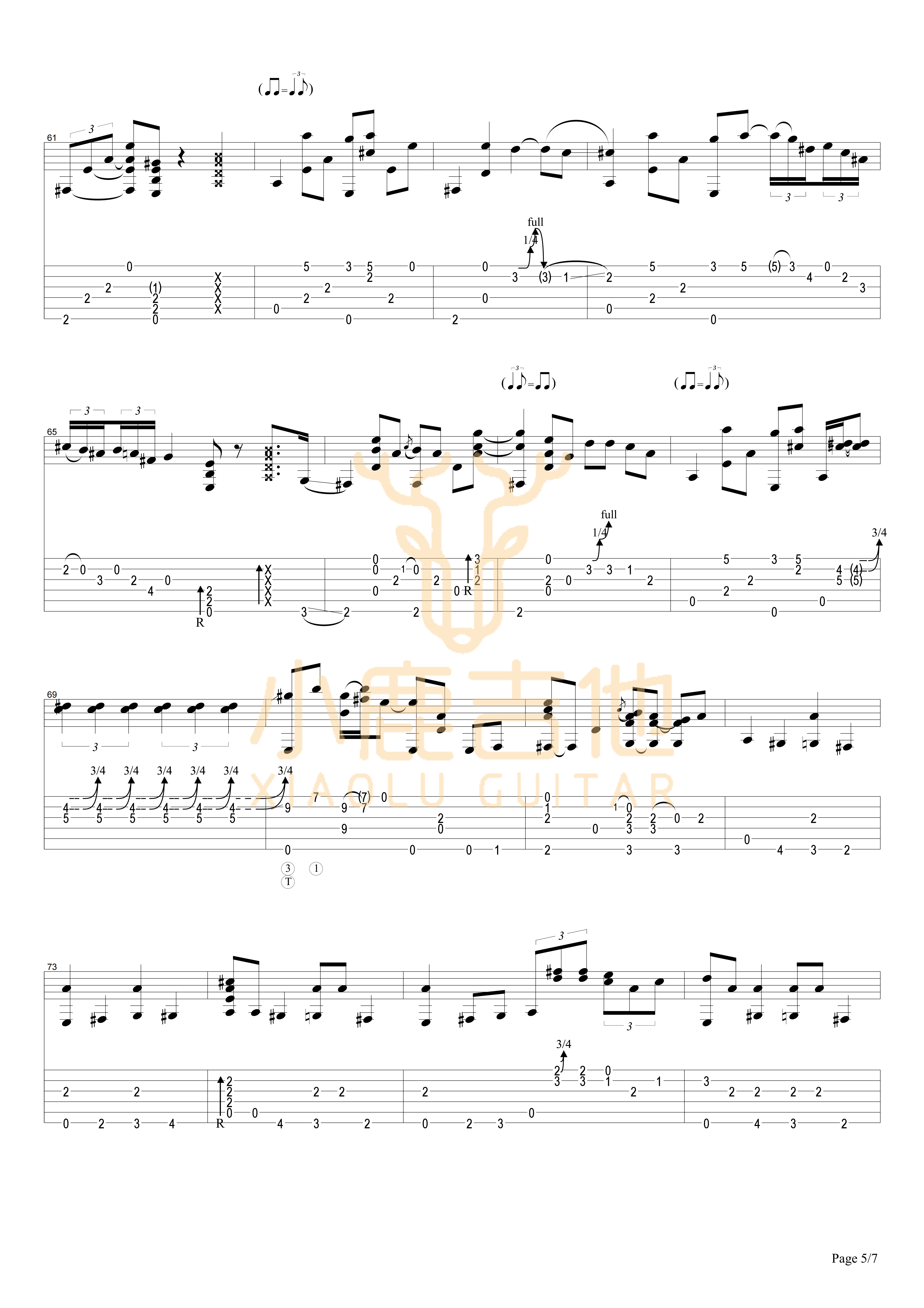Tommy Emmanuel One Mint Julep吉他谱 指弹六线谱