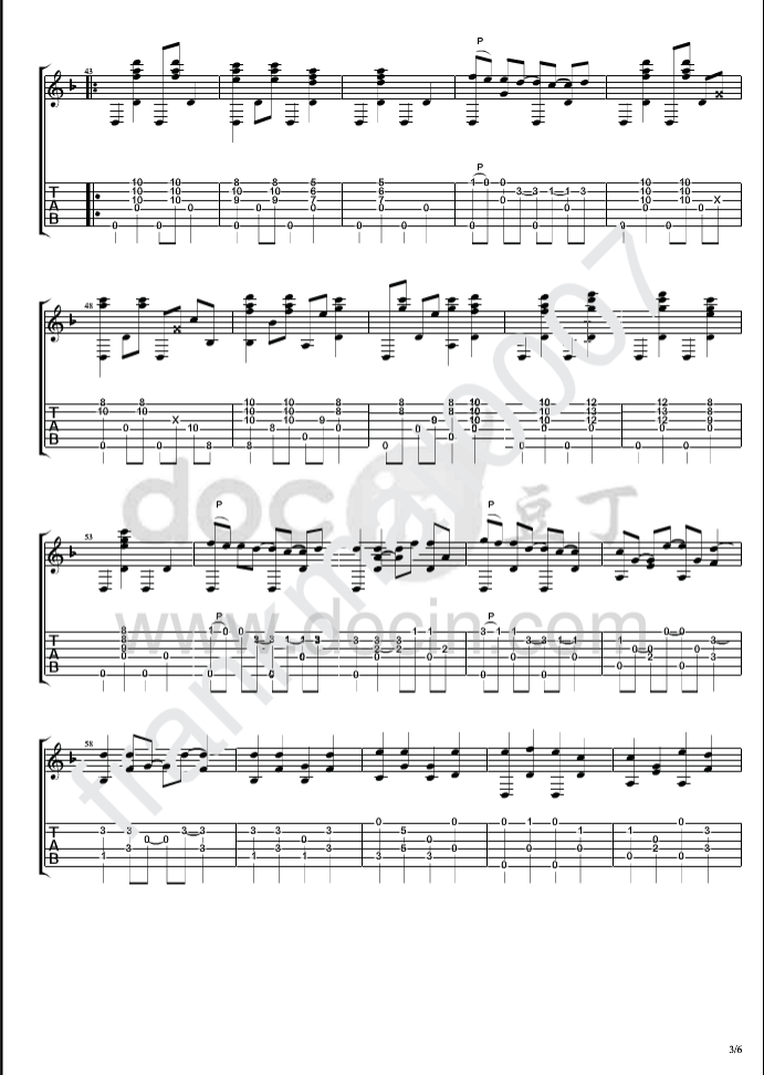 Andy McKee common ground吉他指弹谱