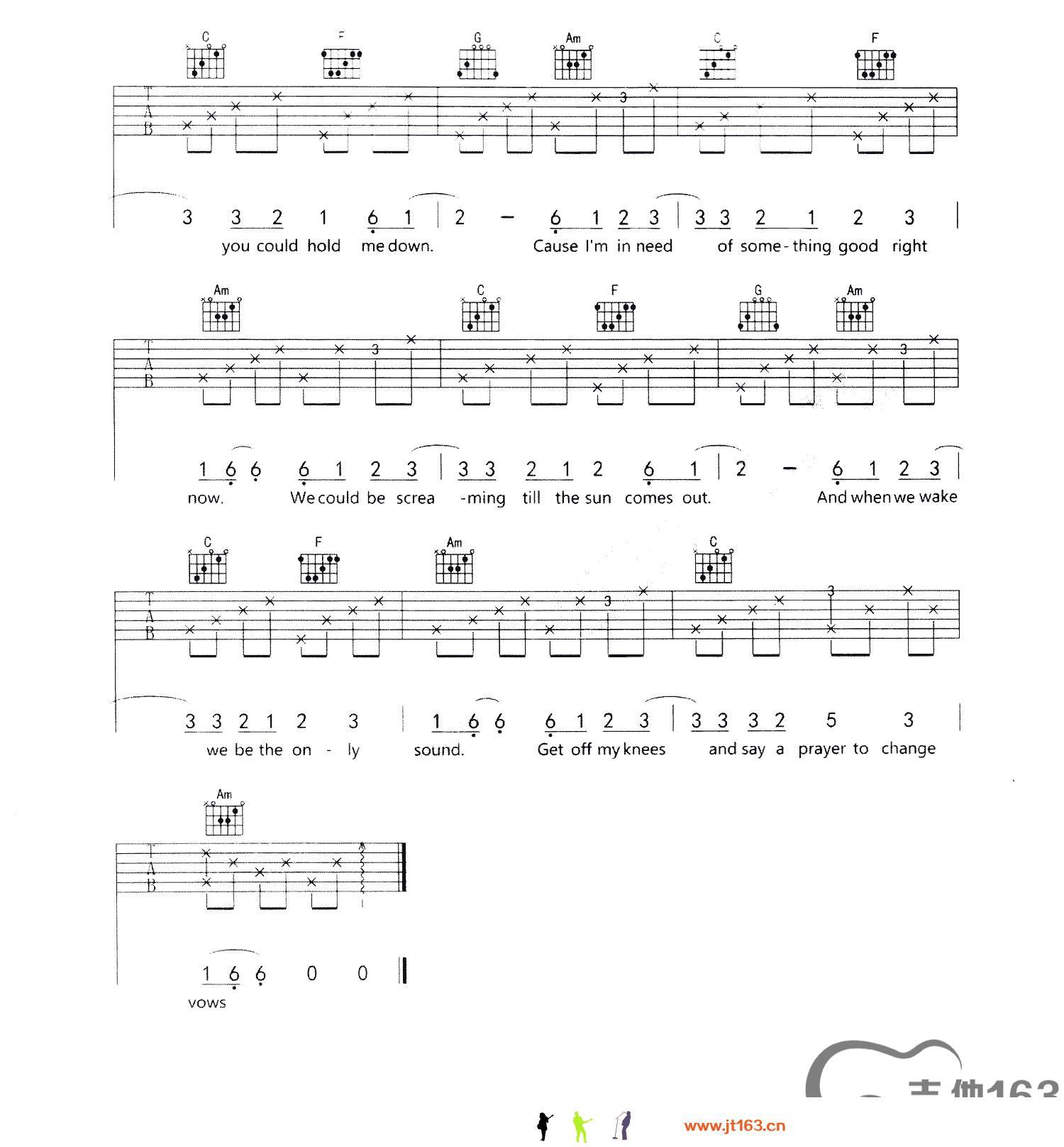 Vertical Vibe hand clap吉他谱E调 吉他163弹唱六线谱