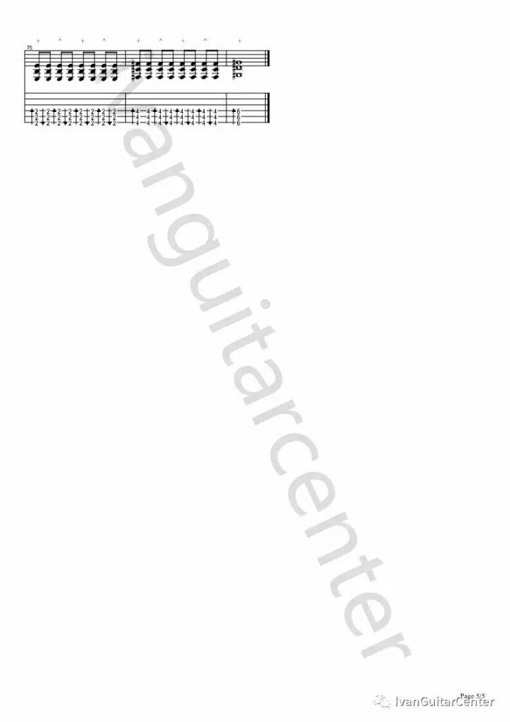 陈亮 鲸歌吉他指弹谱 E调六线谱