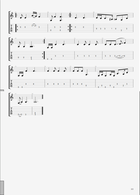 古典名曲 酒狂吉他谱原调 弹唱六线谱