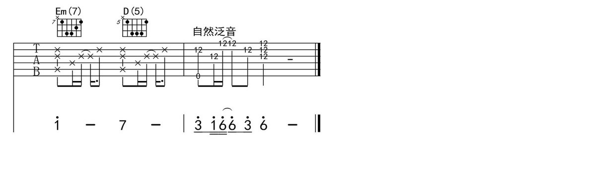 王强 秋天不回来吉他谱G调 弹唱六线谱