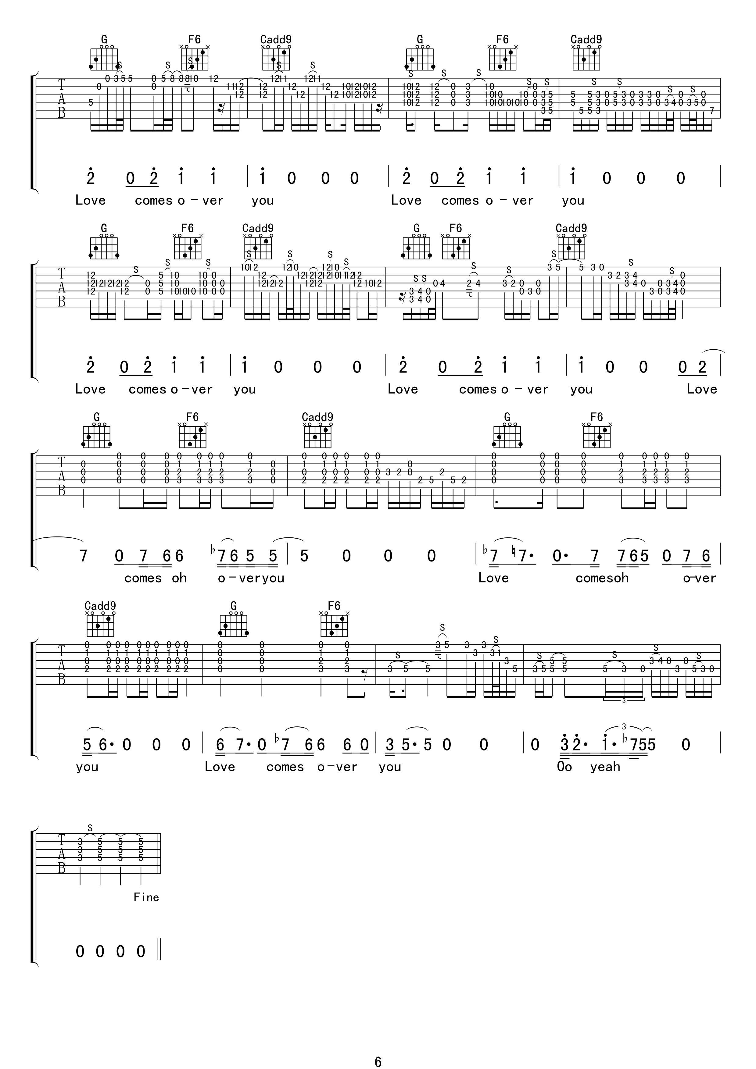 Eric Clapton running on faith吉他谱G调 17吉他弹唱六线谱