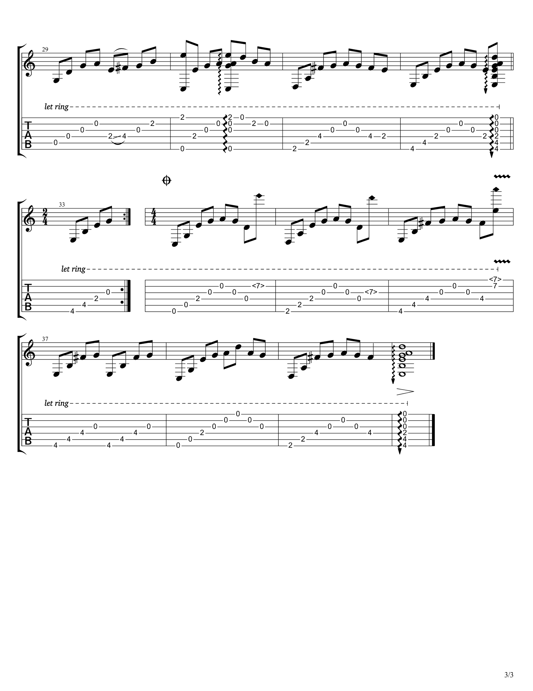 石进 夜的钢琴曲五吉他指弹谱