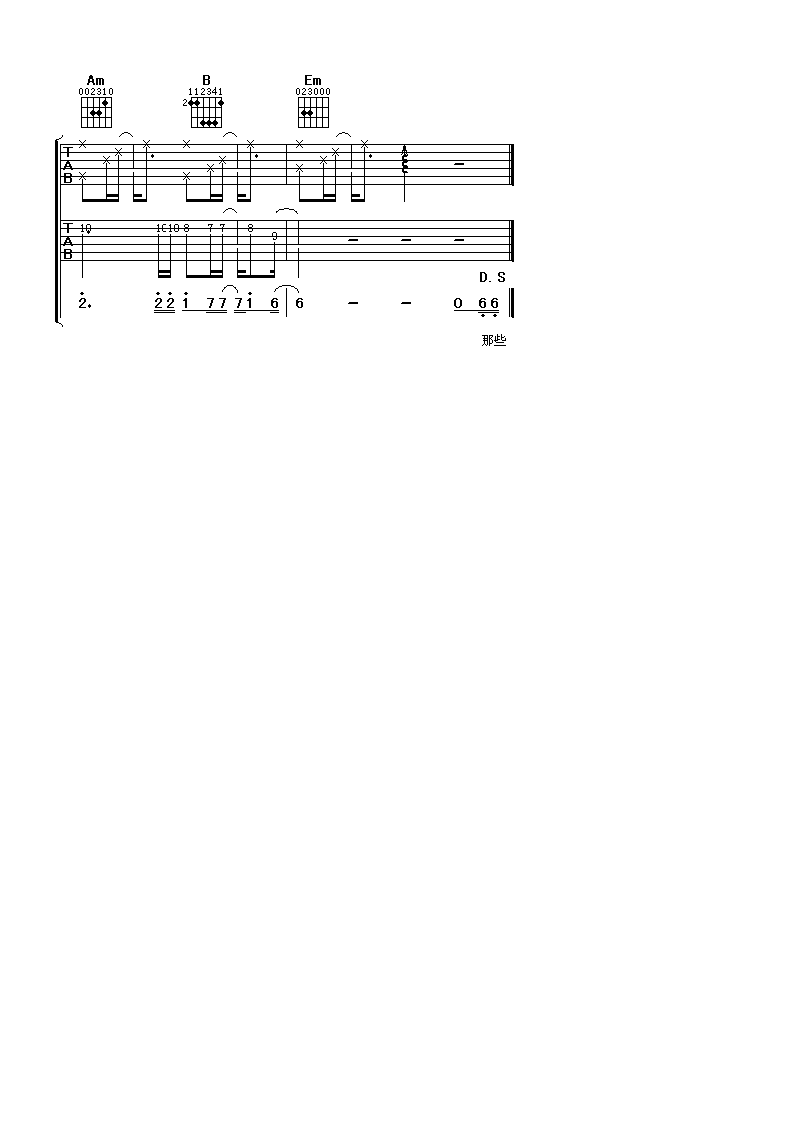 周杰伦 夜曲吉他谱G调 阿潘音乐工场弹唱六线谱