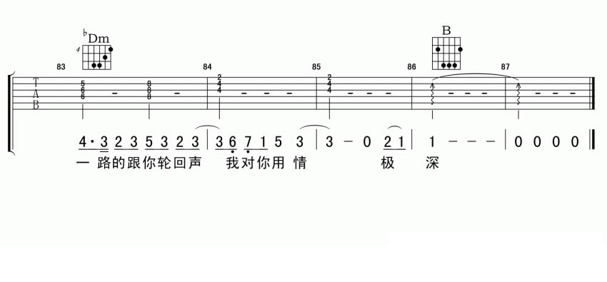 林俊杰 醉赤壁吉他谱A调 小叶歌吉他弹唱六线谱